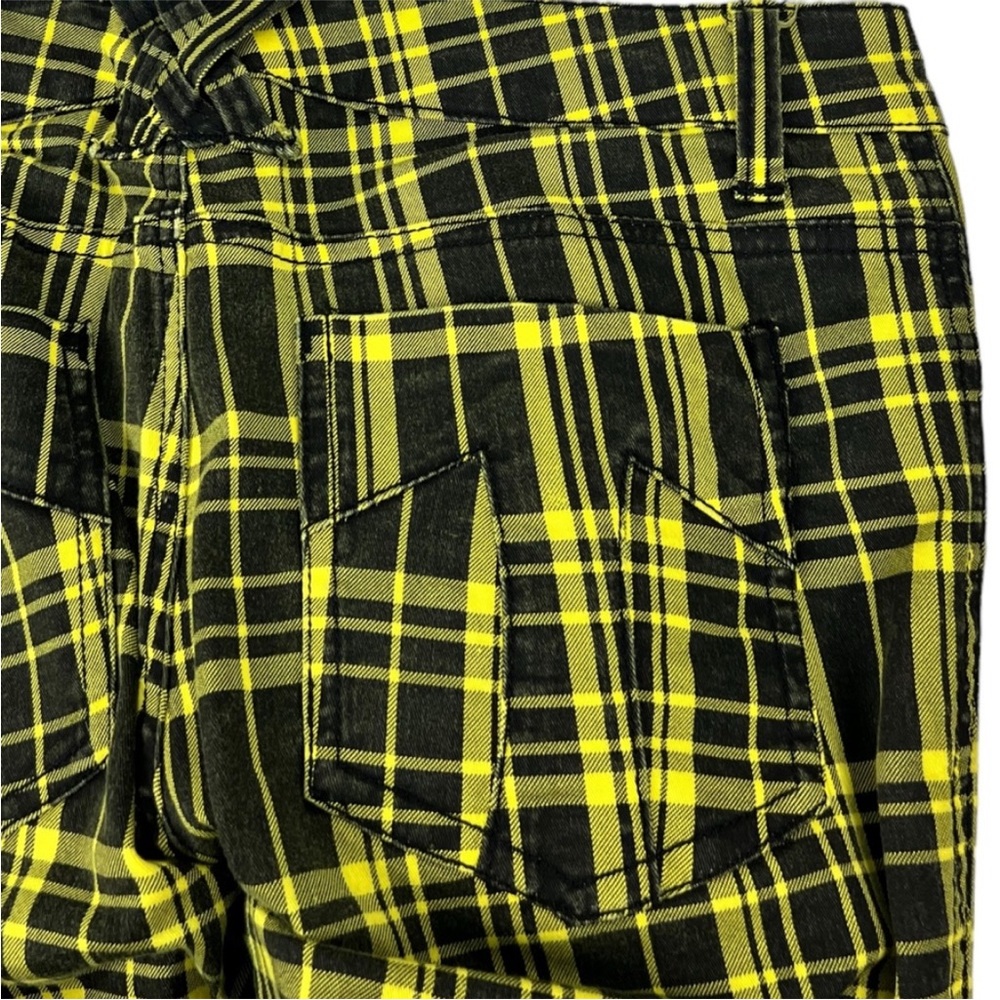 Tripp NYC Vibrant Yellow Plaid Pants - Picture 5 of 8